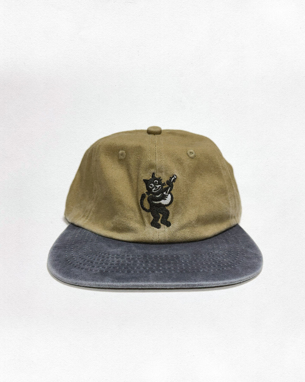 Banjo Cat Hat (Two Tone Khaki / Blue)