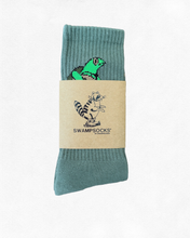 Load image into Gallery viewer, Lute Turtle Sock (Grey-Green)
