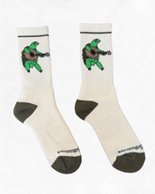 Load image into Gallery viewer, Lute Turtle Sock (Offwhite / Olive)