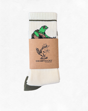 Load image into Gallery viewer, Lute Turtle Sock (Offwhite / Olive)