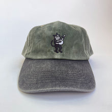 Load image into Gallery viewer, Banjo Cat Hat Washed Two-Tone (Forest Green/Pepper)